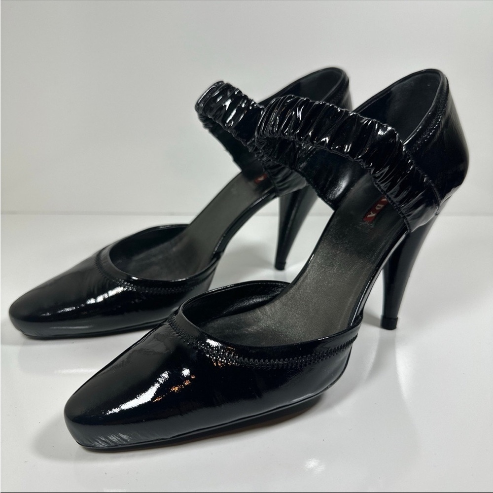 Prada Black Patent Leather Heels